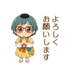 【修験道】行者ブルー女子（個別スタンプ：3）