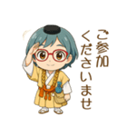 【修験道】行者ブルー女子（個別スタンプ：11）