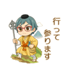 【修験道】行者ブルー女子（個別スタンプ：15）