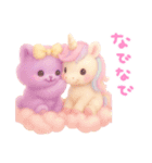 モフモフ紫ネコ（個別スタンプ：27）