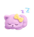 モフモフ紫ネコ（個別スタンプ：37）