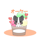 飛び出す！ちびパピヨン18【夏】（個別スタンプ：14）