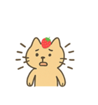いちごのせねこ 〜ゆるっと日常〜（個別スタンプ：15）