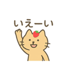 いちごのせねこ 〜ゆるっと日常〜（個別スタンプ：16）
