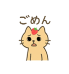 いちごのせねこ 〜ゆるっと日常〜（個別スタンプ：24）