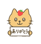 いちごのせねこ 〜ゆるっと日常〜（個別スタンプ：30）