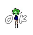 美脚ブロッコリー（個別スタンプ：1）