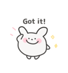 ゆるうさぎ日常スタンプ｜英語（個別スタンプ：23）