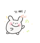 韓国語×タイ語 ゆるうさぎ日常（個別スタンプ：15）