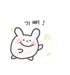 ゆるうさぎ日常スタンプ｜韓国語（個別スタンプ：15）