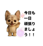 AIチワワのらんちゃんシンプルスタンプ①（個別スタンプ：2）