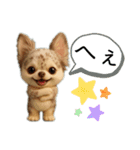 AIチワワのらんちゃんシンプルスタンプ①（個別スタンプ：34）