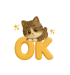 いろんな猫ちゃん3Dスタンプ！日常編◎（個別スタンプ：7）