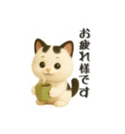 いろんな猫ちゃん3Dスタンプ！日常編◎（個別スタンプ：27）