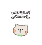 ポポねこくんのやさしい気遣い｜タイ語（個別スタンプ：24）