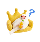 (自称)我、最強の白文鳥（個別スタンプ：24）