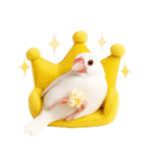 (自称)我、最強の白文鳥（個別スタンプ：37）