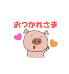 白プー茶プーと友達（個別スタンプ：14）