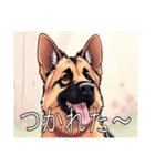 ジャーマンシェパードドッグがいっぱい（個別スタンプ：28）