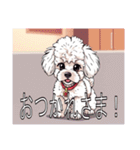 ミディアムプードルがいっぱい（個別スタンプ：10）