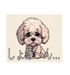 ミディアムプードルがいっぱい（個別スタンプ：26）