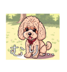 ミディアムプードルがいっぱい（個別スタンプ：29）