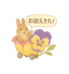 うさぎとお花のやさしい気持ち（個別スタンプ：8）
