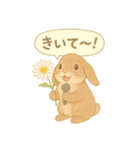 うさぎとお花のやさしい気持ち（個別スタンプ：32）