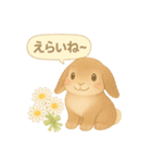 うさぎとお花のやさしい気持ち（個別スタンプ：36）