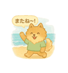 ぽめのふわふわ夏スタンプ（個別スタンプ：4）