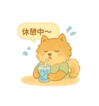 ぽめのふわふわ夏スタンプ（個別スタンプ：5）