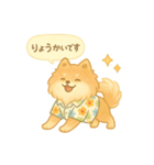 ぽめのふわふわ夏スタンプ（個別スタンプ：9）