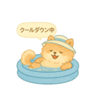 ぽめのふわふわ夏スタンプ（個別スタンプ：18）