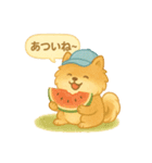ぽめのふわふわ夏スタンプ（個別スタンプ：22）