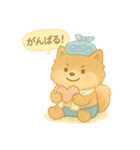ぽめのふわふわ夏スタンプ（個別スタンプ：34）