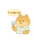 ぽめのふわふわ夏スタンプ（個別スタンプ：37）