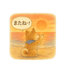 柴犬の夏だより（個別スタンプ：14）