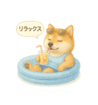 柴犬の夏だより（個別スタンプ：30）