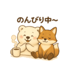 くまよしさんと仲間たち：旅のスタンプ（個別スタンプ：16）
