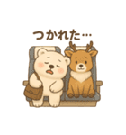 くまよしさんと仲間たち：旅のスタンプ（個別スタンプ：20）