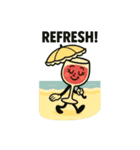ほろよいカルテットの夏スタンプ（個別スタンプ：8）