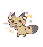 きちゅねと友達（個別スタンプ：3）