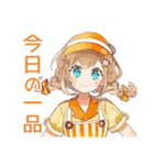 ウェイトレスの飯テロ★食欲爆発（個別スタンプ：6）