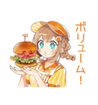ウェイトレスの飯テロ★食欲爆発（個別スタンプ：13）