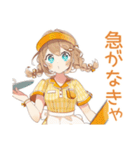 ウェイトレスの飯テロ★食欲爆発（個別スタンプ：21）