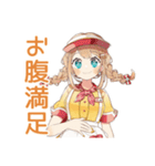 ウェイトレスの飯テロ★食欲爆発（個別スタンプ：38）