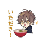 ちびパーカーくん★ラーメン実況（個別スタンプ：7）