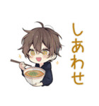 ちびパーカーくん★ラーメン実況（個別スタンプ：22）