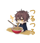 ちびパーカーくん★ラーメン実況（個別スタンプ：23）