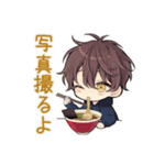 ちびパーカーくん★ラーメン実況（個別スタンプ：35）